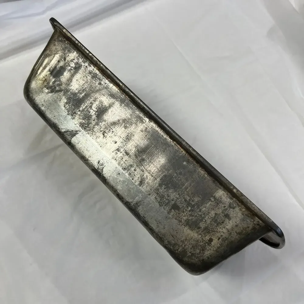 Vintage Bake King No H22 Bread Loaf Pan 9¾x5¾x2¾ Metal Bakeware USA Rustic